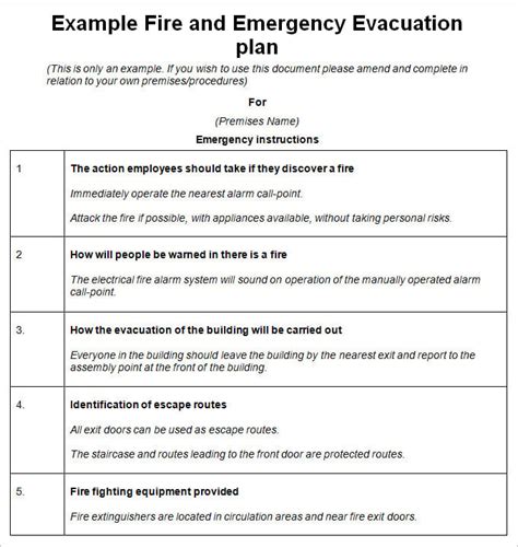 Free Emergency Evacuation Floor Plan Template | Floor Roma