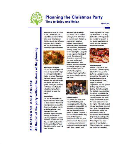 Christmas Parties Planner Templates | 12+ Free Word, Excel & PDF Formats, Samples, Examples, Designs