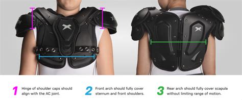 Youth Football Shoulder Pads Size Chart