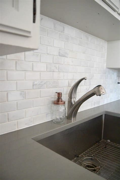 Carrara Marble Tile Kitchen Backsplash – Things In The Kitchen