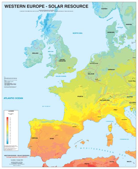 Western Europe - Solar Resource - La Tene Maps