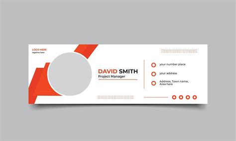 Creative Email signature template design. Corporate mail business email signature vector banner ...