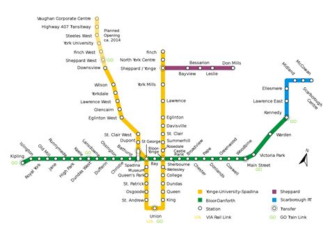 Toronto New Subway Line Map