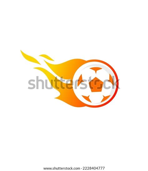 Soccer Ball Icon Abstract Logo Fire Stock Vector (Royalty Free) 2228404777 | Shutterstock