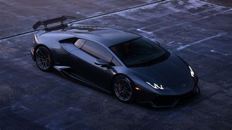 Black Car Lamborghini Huracan Sport Supercar Car 4K HD Cars Wallpapers | HD Wallpapers | ID #61750