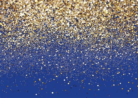 Buy LYCGS 7X5FT Royal Blue Glitter Backdrop Birthday Gold Spots Bokeh Backdrop Wedding Prom ...