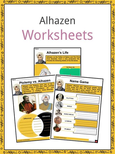 Alhazen Facts, Worksheets & Personal Facts For Kids