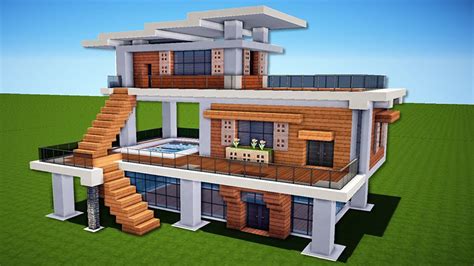 Modern House Minecraft - Minecraft Modern Stone House - Minecraft House Design : Home ...