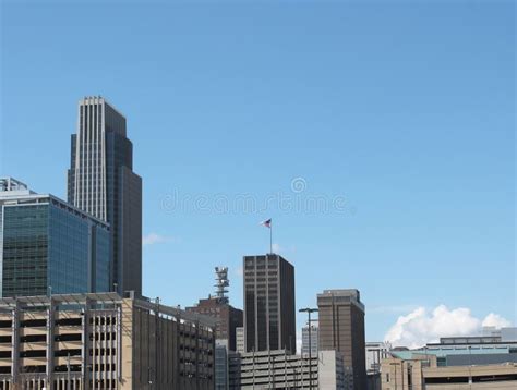 Downtown Omaha Skyline stock photo. Image of city, omaha - 23985538