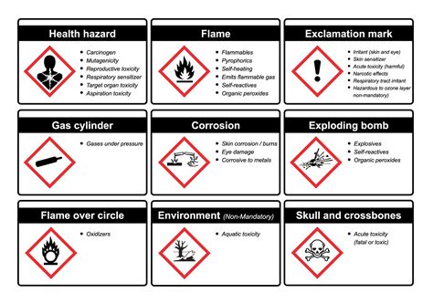 The Meaning of GHS Hazard Symbols | OSHA Mentor