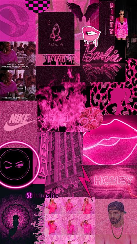 Dark Pink Aesthetic Wallpaper Collage - img-cahoots