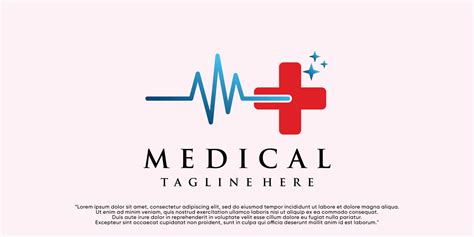 Medical logo design with creative concept 13223344 Vector Art at Vecteezy