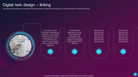 Digital Twin Design Linking Digital Twin Technology IT PPT Sample