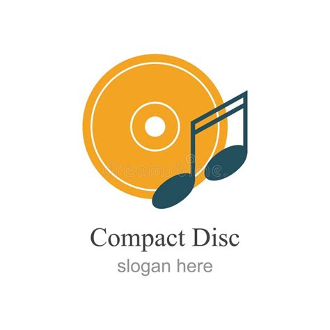 Compact Disc Logo Vector Illustration Design Template Stock Vector - Illustration of multimedia ...