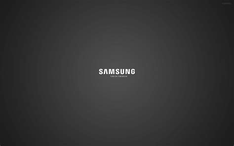 Samsung Logo Black Background Wallpaper