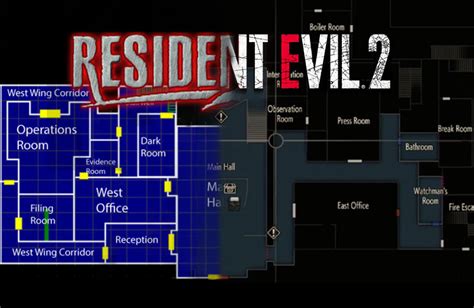 Resident evil 2 remake full map 2f - honjade