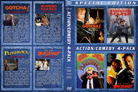 Action / Comedy 4-Pack dvd cover (1985-1991) R1 Custom