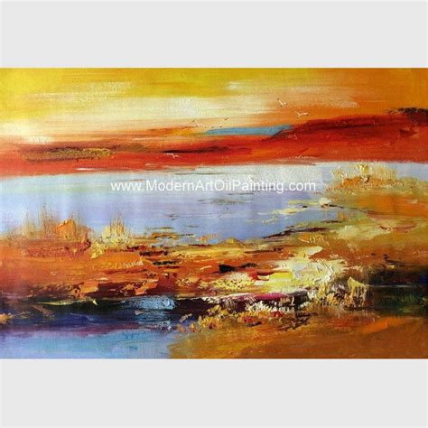 Decorative Hand - Painted Palette Knife Painting Acrylic, Modern Landscape Painting