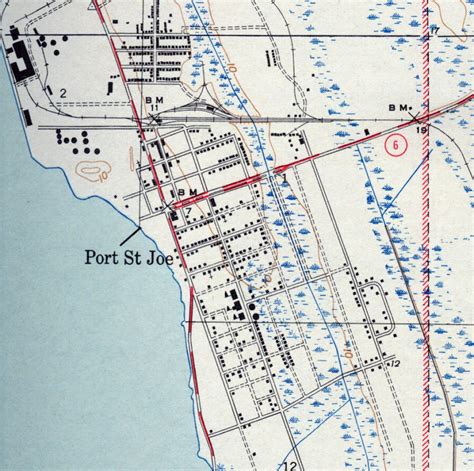 Map Art 8X10 Port St Joe Mexico Beach Florida Beach Wall Art | Etsy - Port St Joe Florida Map ...