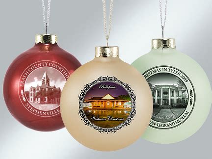 Personalized Glass Christmas Ornaments