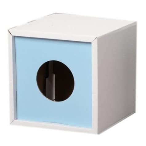 ABC Pet Plaza - Cardboard Cat Box w/Corrugated Cat Scratcher, Blue, TTB-4