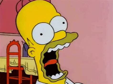 Homer Simpson Screaming | Gifrific