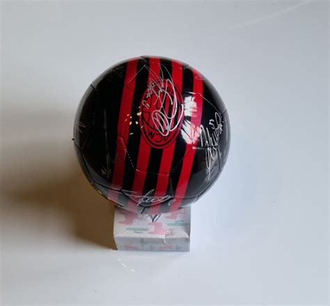 AC Milan Squad Signed Football - CharityStars