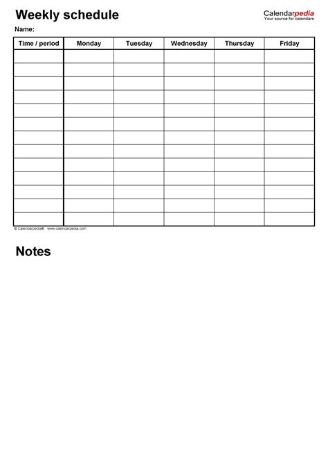 Free Weekly Employee Work Schedule Template Pdf - Printable Form, Templates and Letter