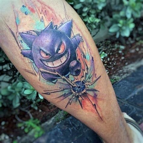 60 Gengar Tattoo Designs For Men - Pokemon Ink Ideas