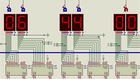 Digital Clock Circuit Diagram Using Counters