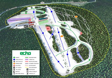 Echo Mountain Trail Map | SkiCentral.com