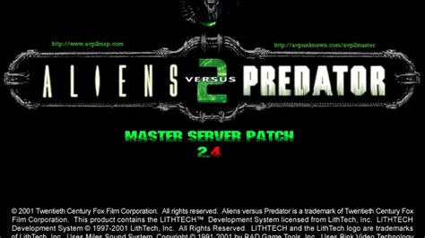 Aliens vs. Predator 2 - Master Server Patch (2.4) - REQUIRED UPDATE - Aliens vs. Predator 2 ...