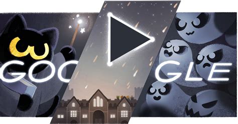 This Halloween, Google Doodle Has a Wizard Cat Fighting Ghosts