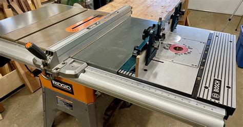 Mounting a Bosch Router Table in a Ridgid Table Saw - Mason Woodshop