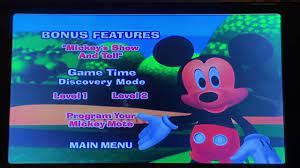 Mickey Mouse Clubhouse DVD Menu Walkthrough Walkthrough Steps