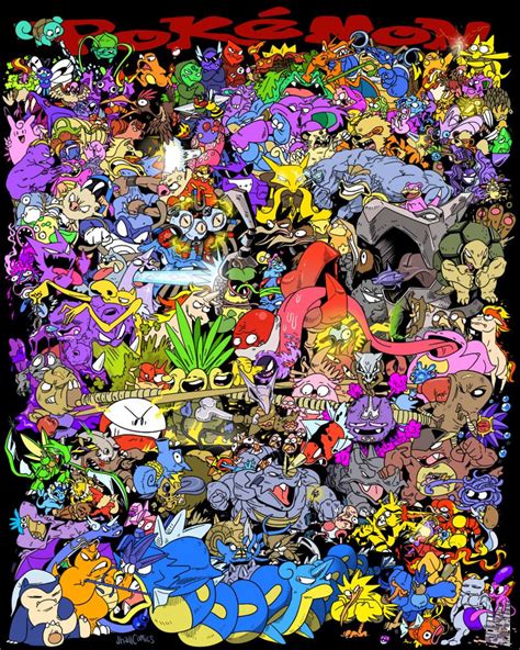 All 151 Original Pokemon Battle in Poster Art — GeekTyrant