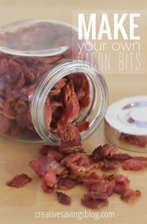 How to Make Your Own Bacon Bits | Homemade Bacon Bits | Bacon bits, Homemade recipes, Bacon dishes