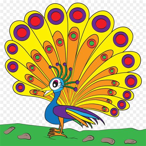 Peacock Cartoon Drawing at GetDrawings | Free download