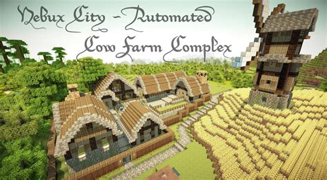 Minecraft Cow Farm Design