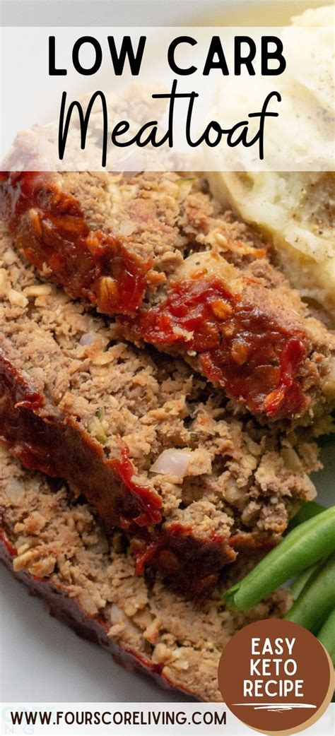 Low Carb Meatloaf Recipe (Keto, Easy, Juicy & Tender) | Recipe | Low carb meatloaf, Low carb low ...