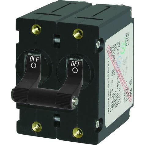 Blue Sea Systems A-Series DC Double Pole Toggle Circuit Breaker - Walmart.com - Walmart.com