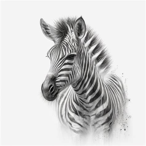 Premium Photo | Pencil sketch realistic zebra animal drawing AI Generated