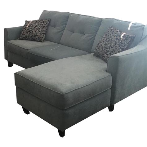 Light Blue Sectional Sofa - AptDeco