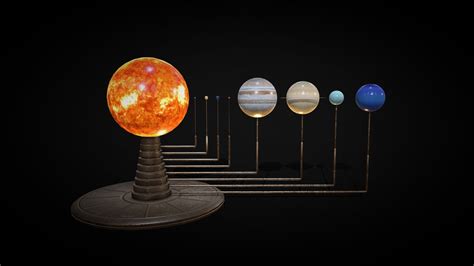 Solar System Model (Orrery) - Download Free 3D model by Smoggybeard [ca0a6f6] - Sketchfab