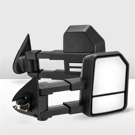 San Hima Extendable Towing Mirrors for Mitsubishi Triton MQ/MR 2015-Current | 4x4 Fixed Towing ...