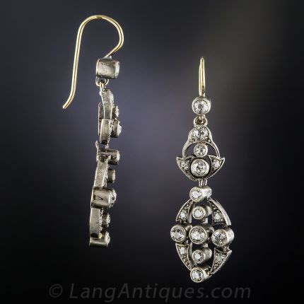 Antique Diamond Drop Earrings