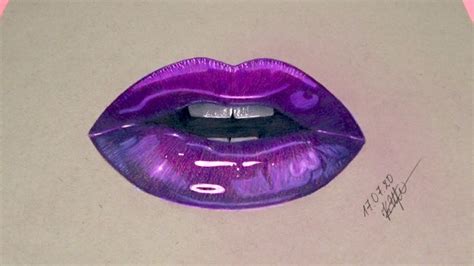 Things To Draw With Colored Pencils Lips