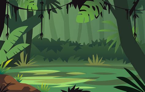 Cartoon Nature Forest Scenery 3093932 Vector Art at Vecteezy