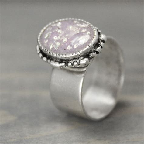 Ornate Amethyst Silver Ring Handmade Metaphysical Jewelry