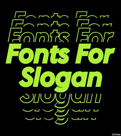 Fonts For Slogan Text Effect and Logo Design Font